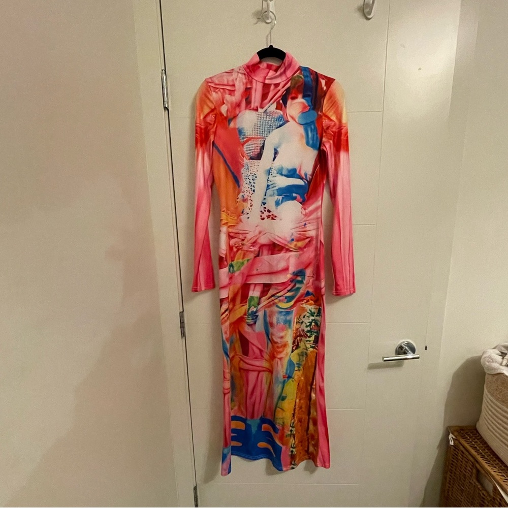 Bodycon printed dress